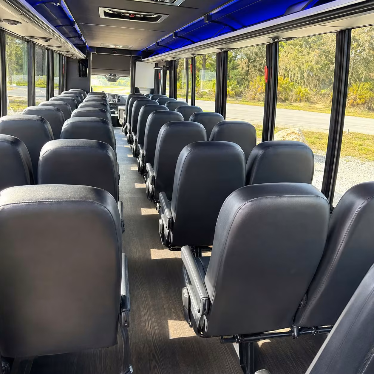 28 passenger minibus interior