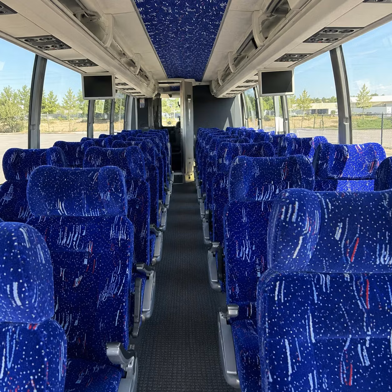 new haven charter bus interior