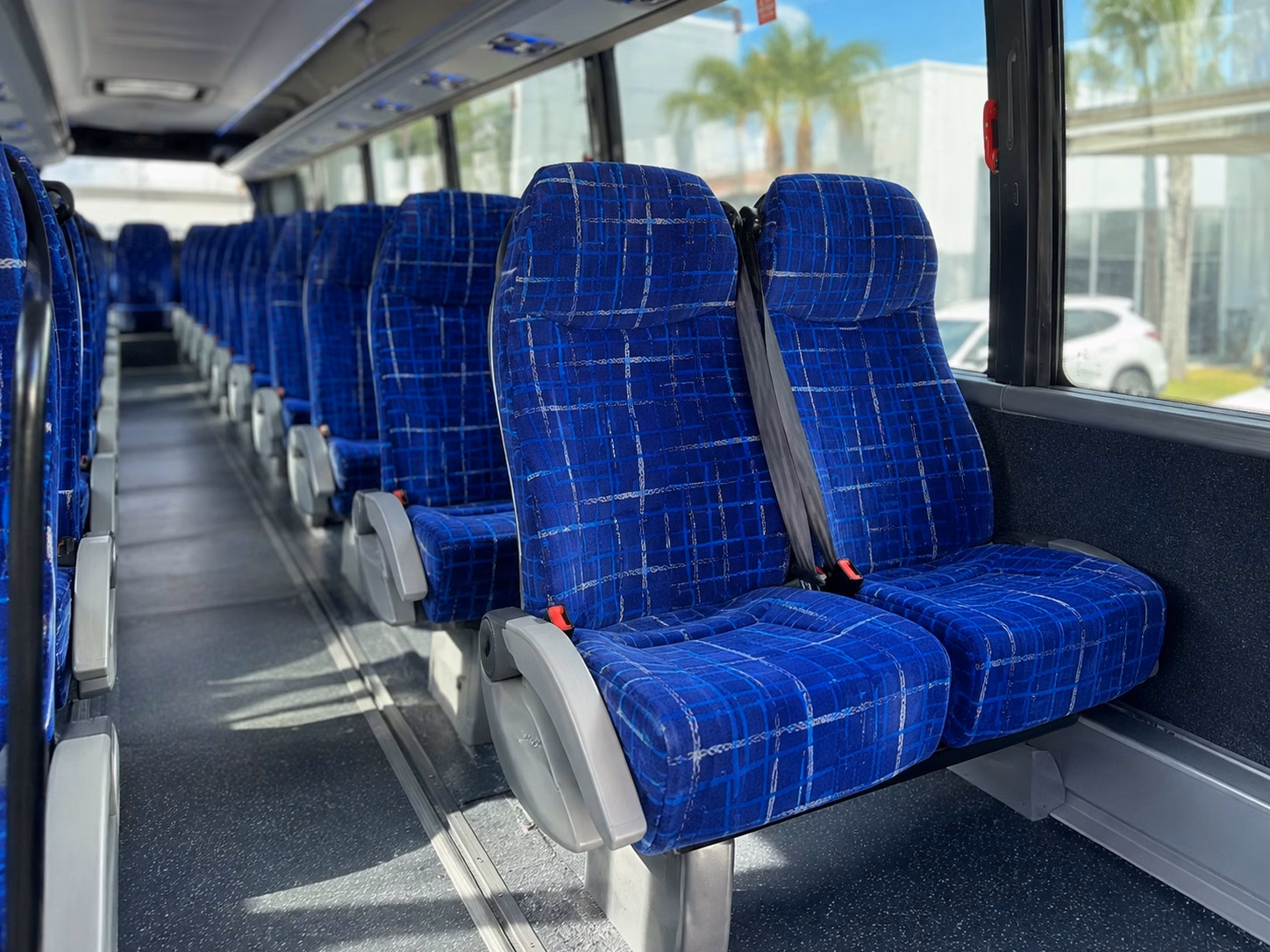 new haven charter bus rental interior