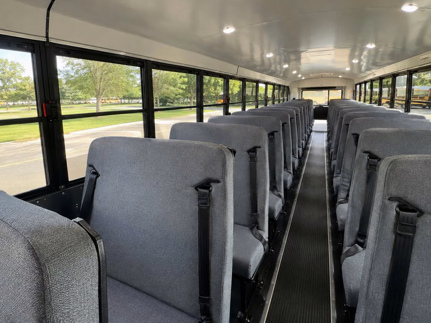 school bus inside